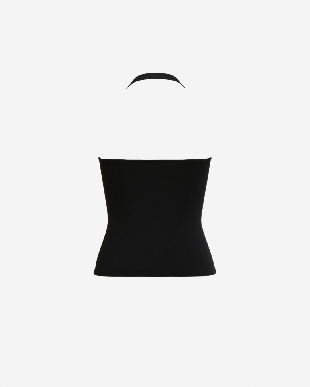 KIRA BELTED HALTER TOP IN BLACK