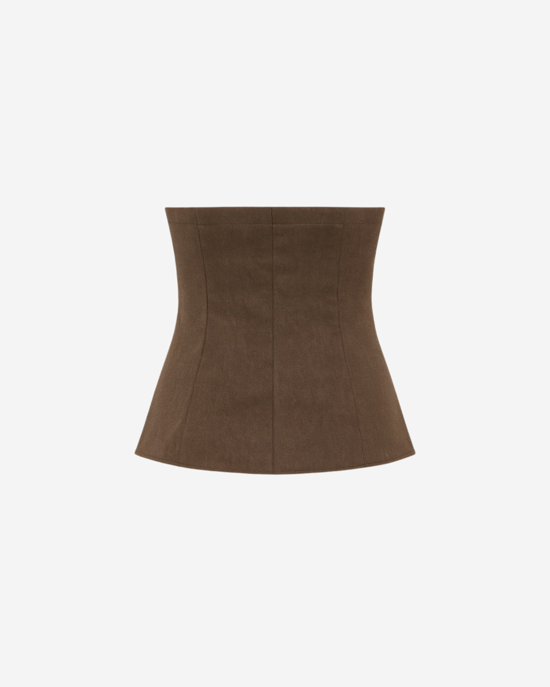 KAIA BUTTON DOWN TUBE TOP IN MOCHA