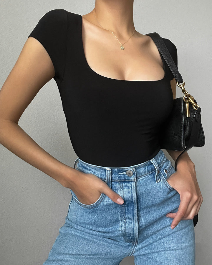 MIKA BASIC BODYSUIT - BLACK