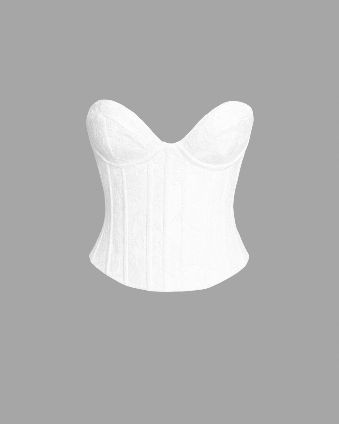 PAMELA FLORAL EMBROIDERED CORSET TOP