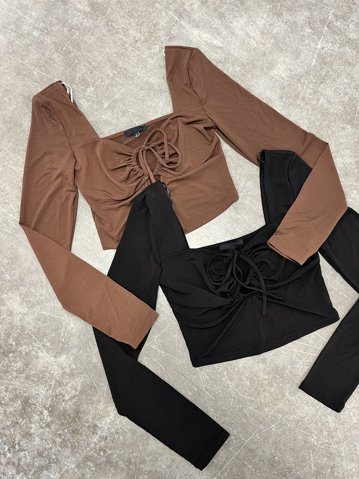 Alayah Crop Top - Black
