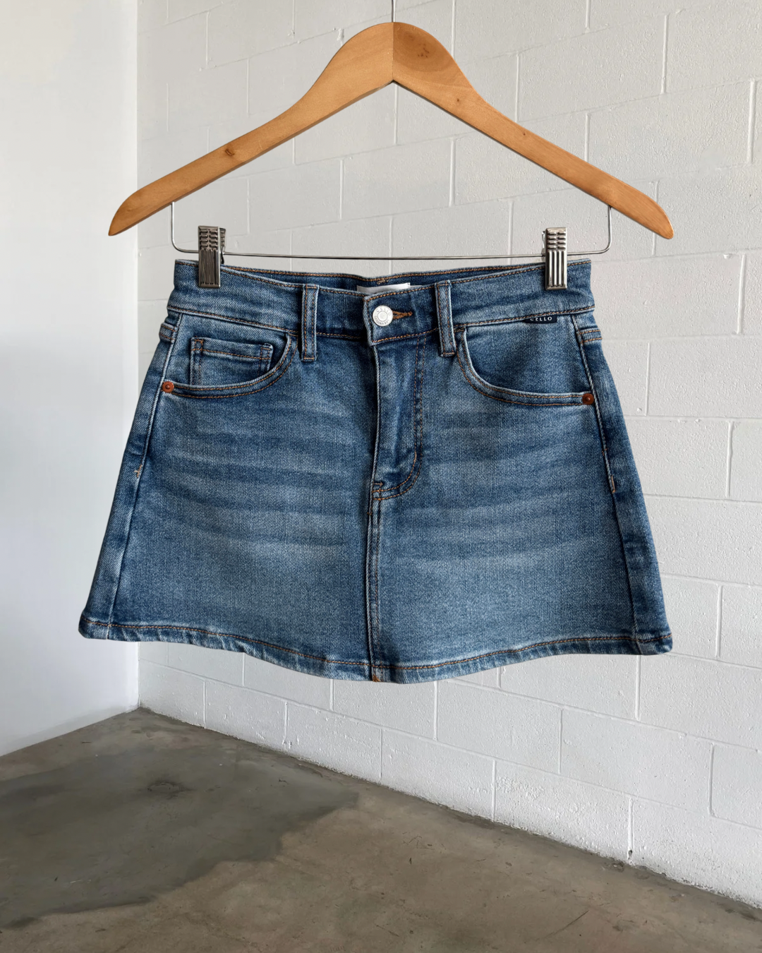 MALI DENIM MINI SKORT