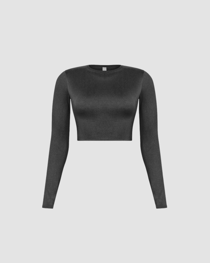 ISELA CROP TOP - BLACK