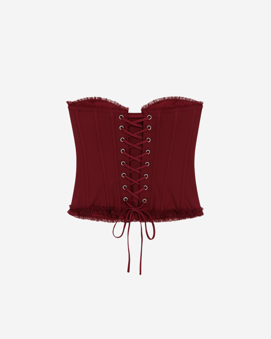 MIA MESH STRAPLESS CORSET TOP