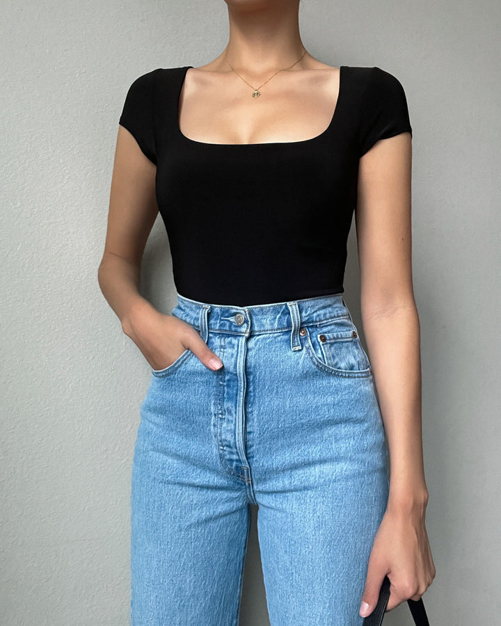 MIKA BASIC BODYSUIT - BLACK