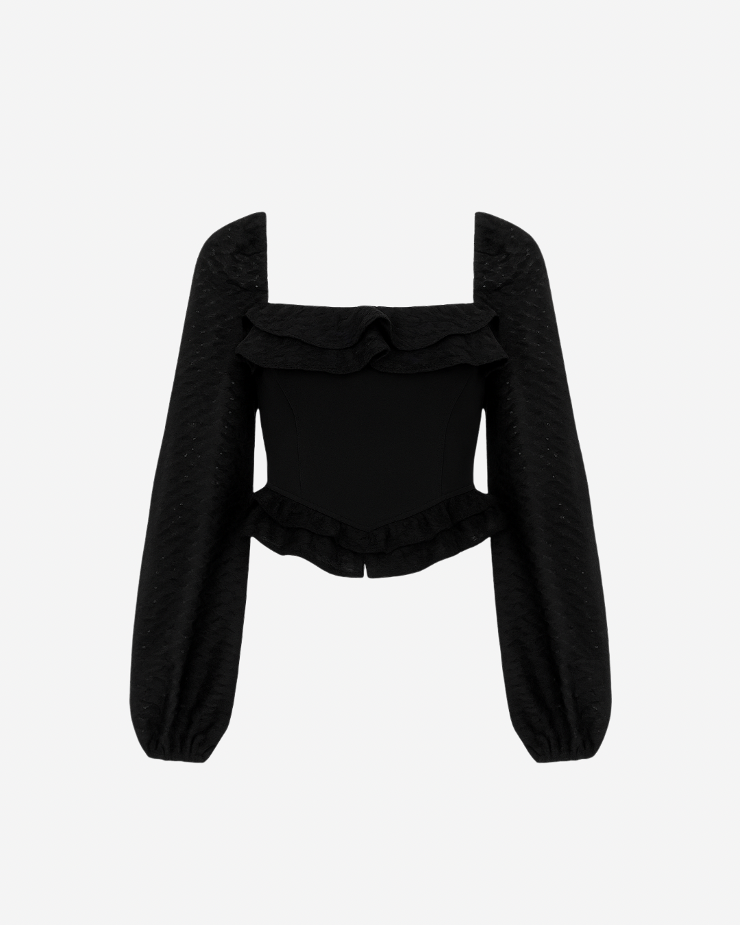 CASSIE LONG SLEEVE CROP TOP