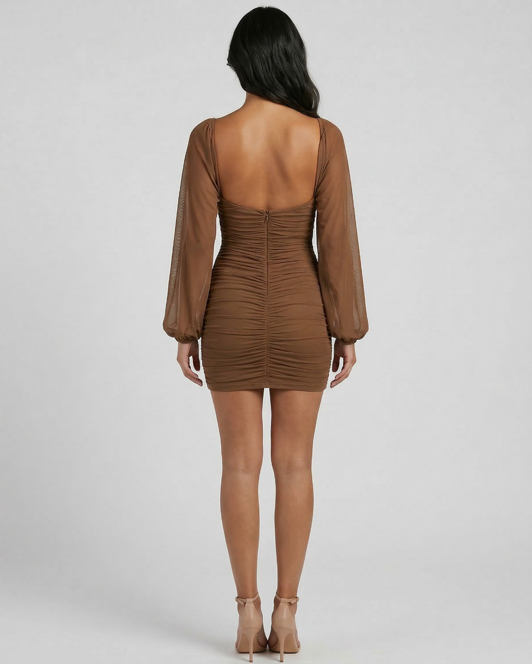 Nora Mini Dress- Latte