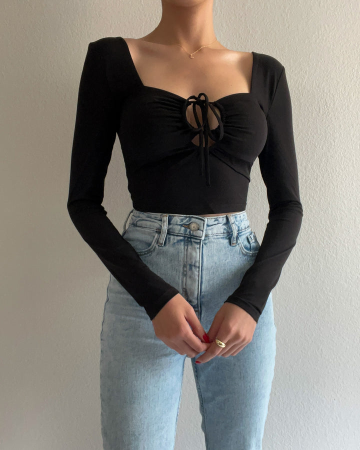 Alayah Crop Top - Black