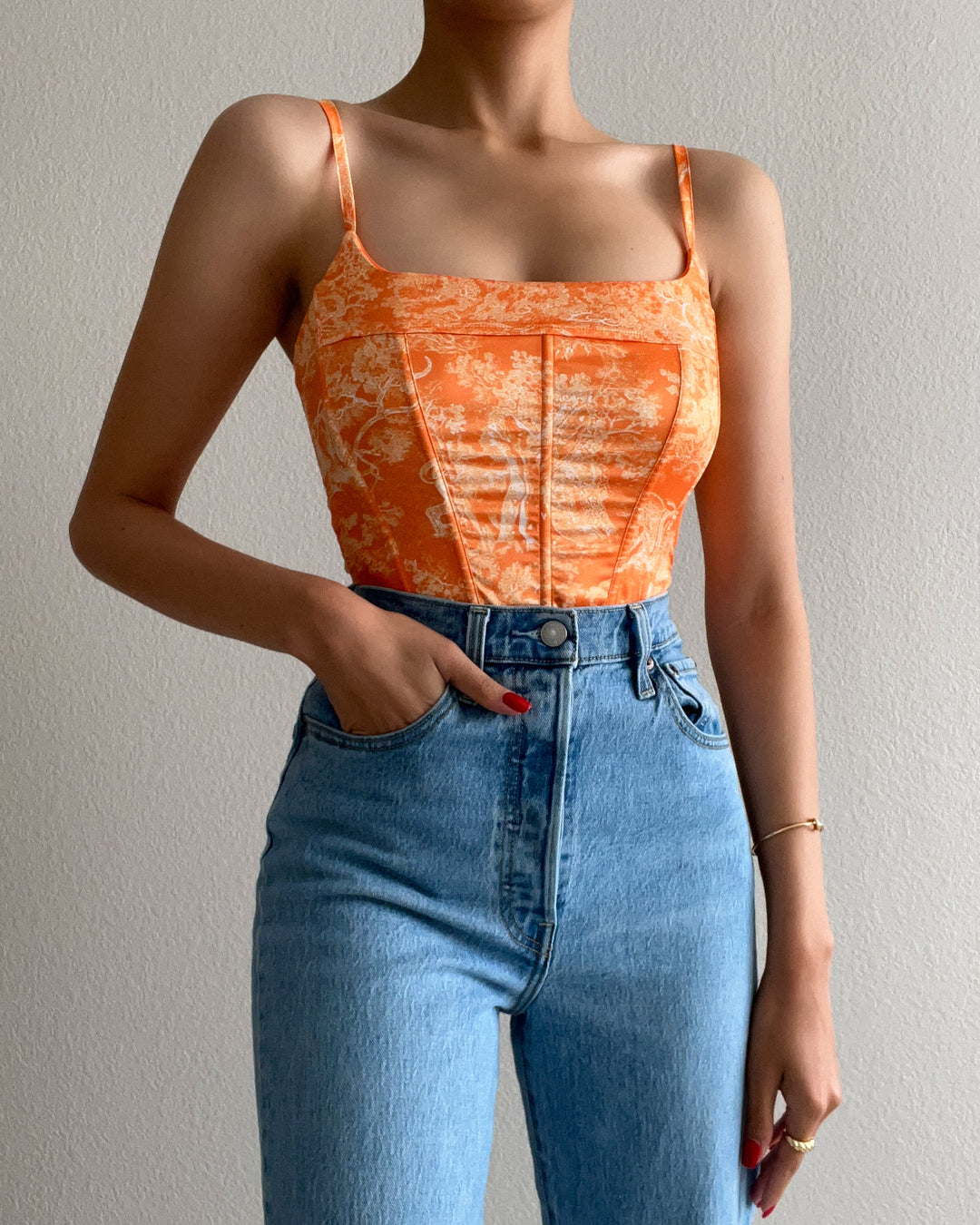 Crushin' It Corset - Orange