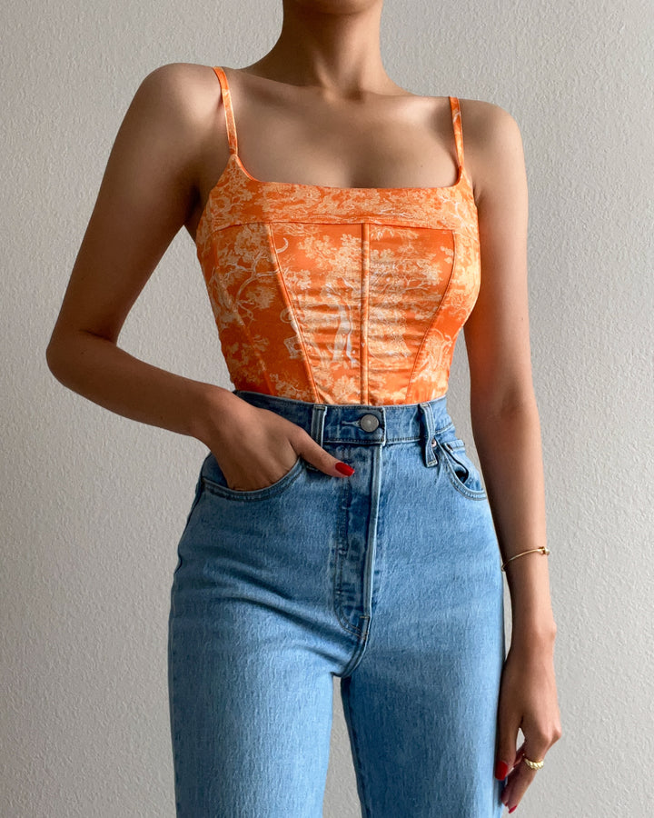 Crushin' It Corset - Orange