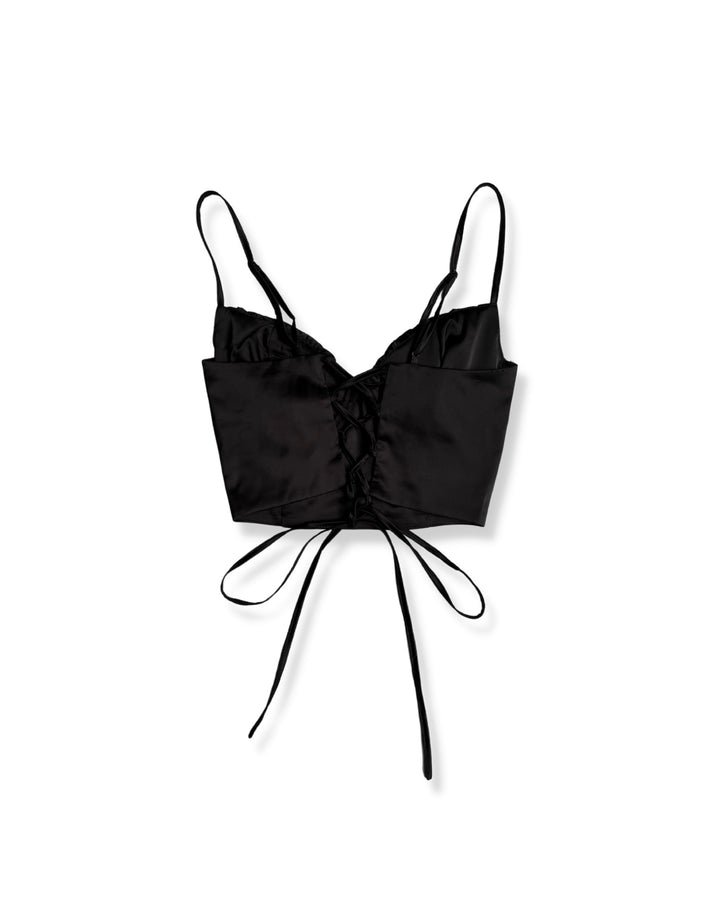 Lina Crop Top - Black
