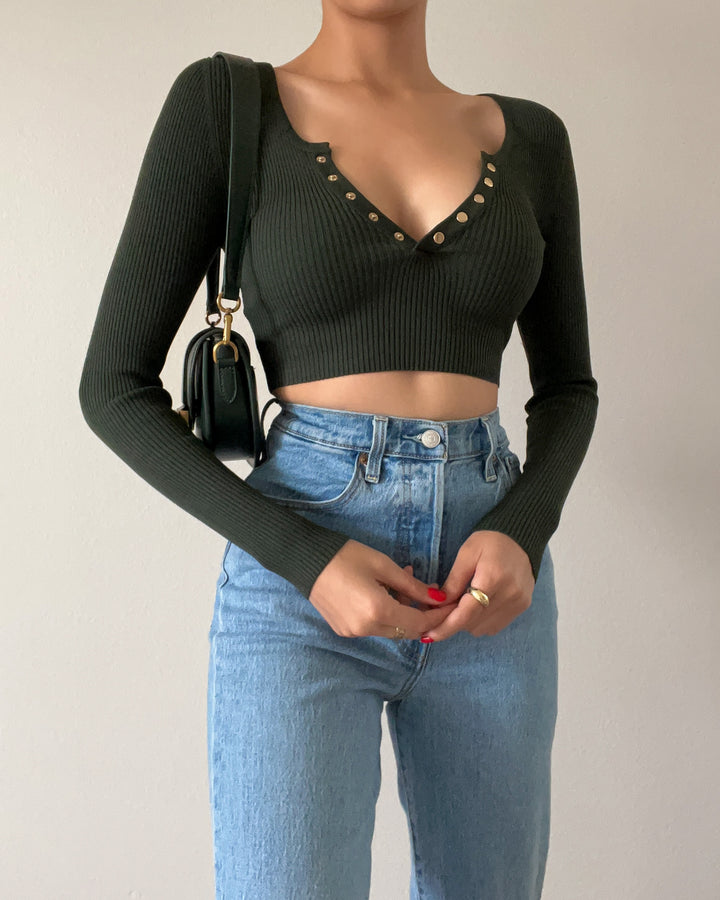 Teagan Crop Top - Green