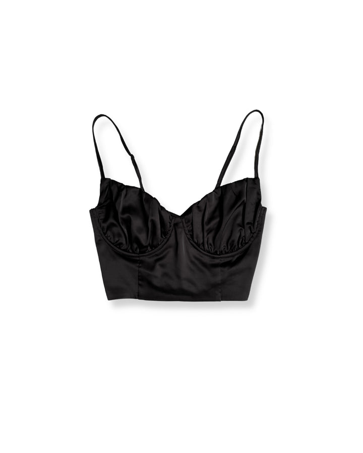 Lina Crop Top - Black