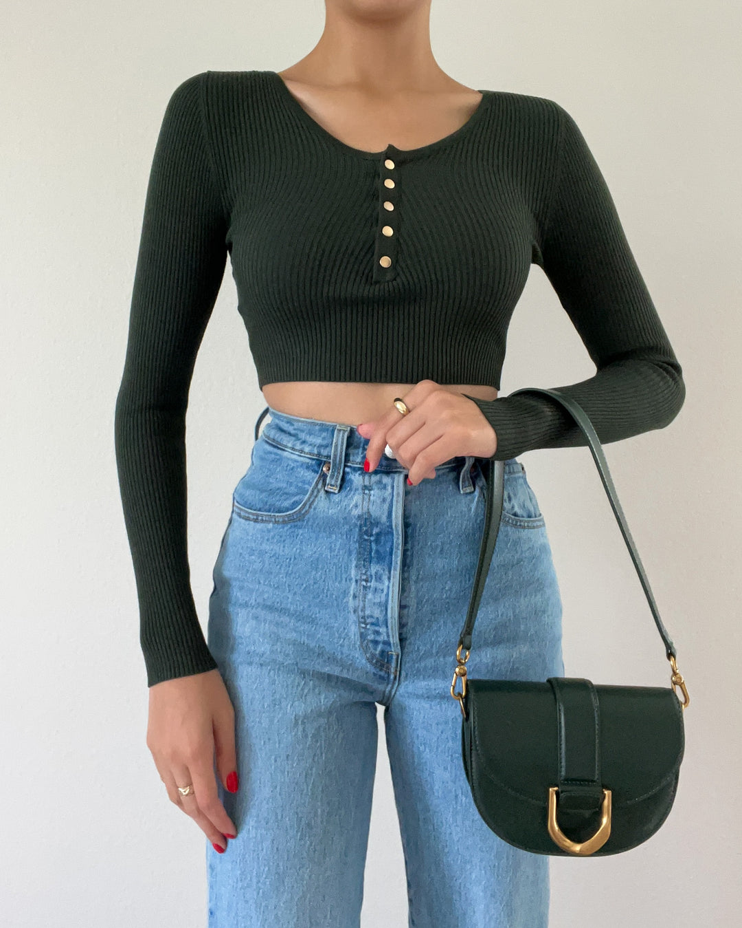 Teagan Crop Top - Green
