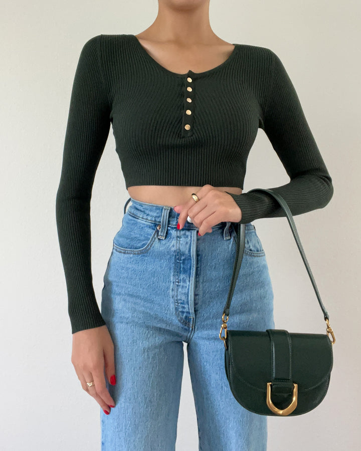 Teagan Crop Top - Green
